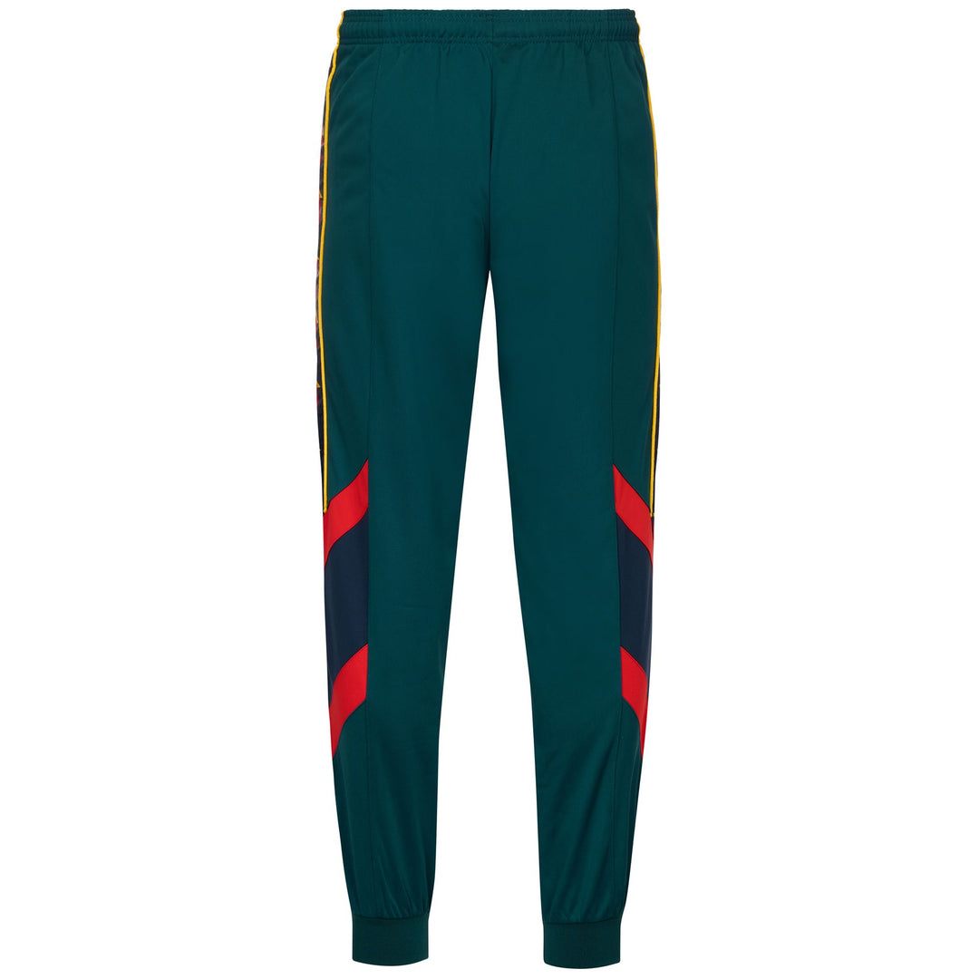 Green Men's Genoa Football Oversize Fit Trousers in Brushed Fabric main