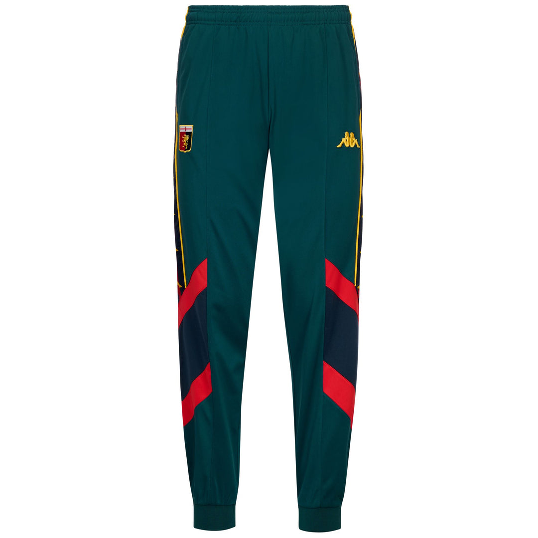 Green Men's Genoa Football Oversize Fit Trousers in Brushed Fabric 01