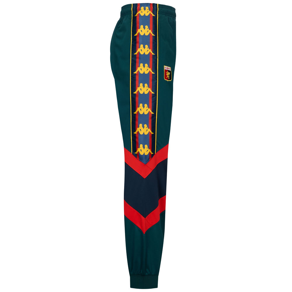 Green Men's Genoa Football Oversize Fit Trousers in Brushed Fabric 02
