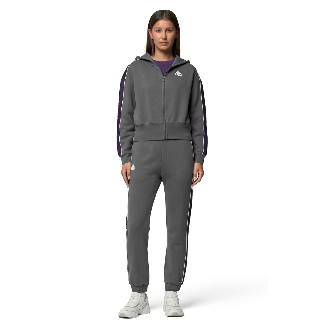222 BANDA CARLISE 2 - Forro polar - Chaqueta - Mujer - Grey Charcoal-Violet Anil-White Natural main