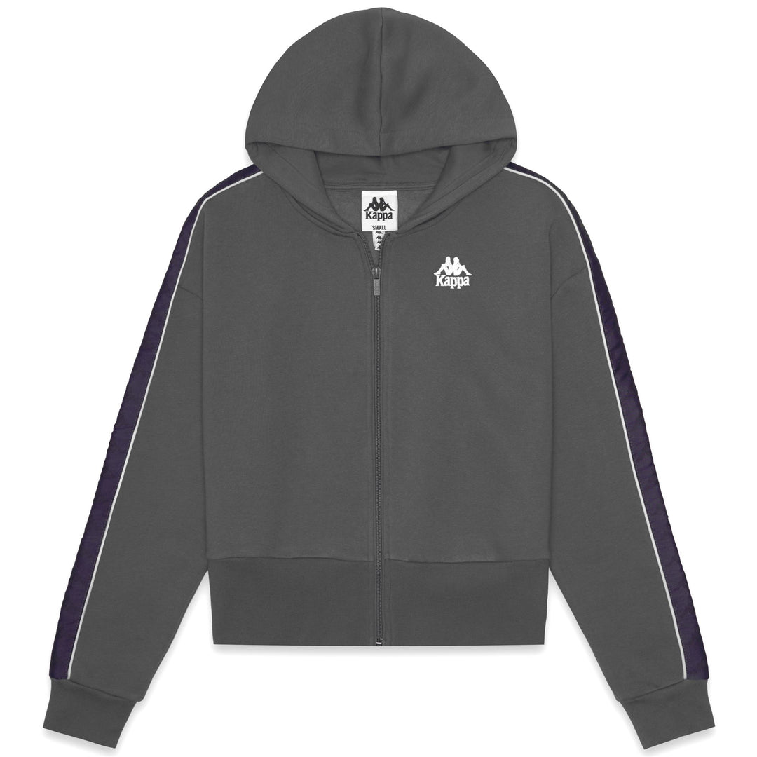 222 BANDA CARLISE 2 - Forro polar - Chaqueta - Mujer - Grey Charcoal-Violet Anil-White Natural main
