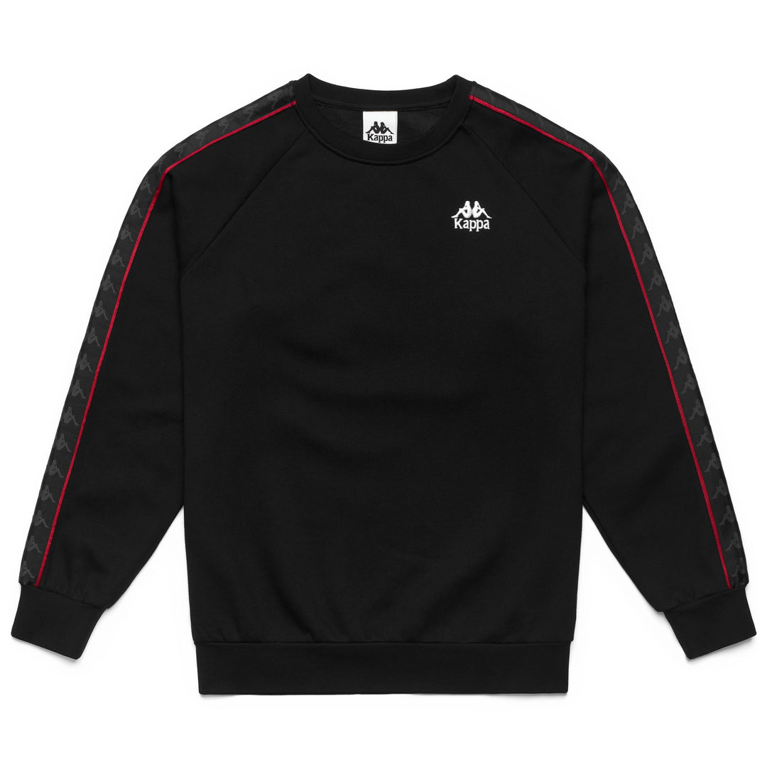 Suéter polar negro y rojo para hombre con ajuste cómodo 01