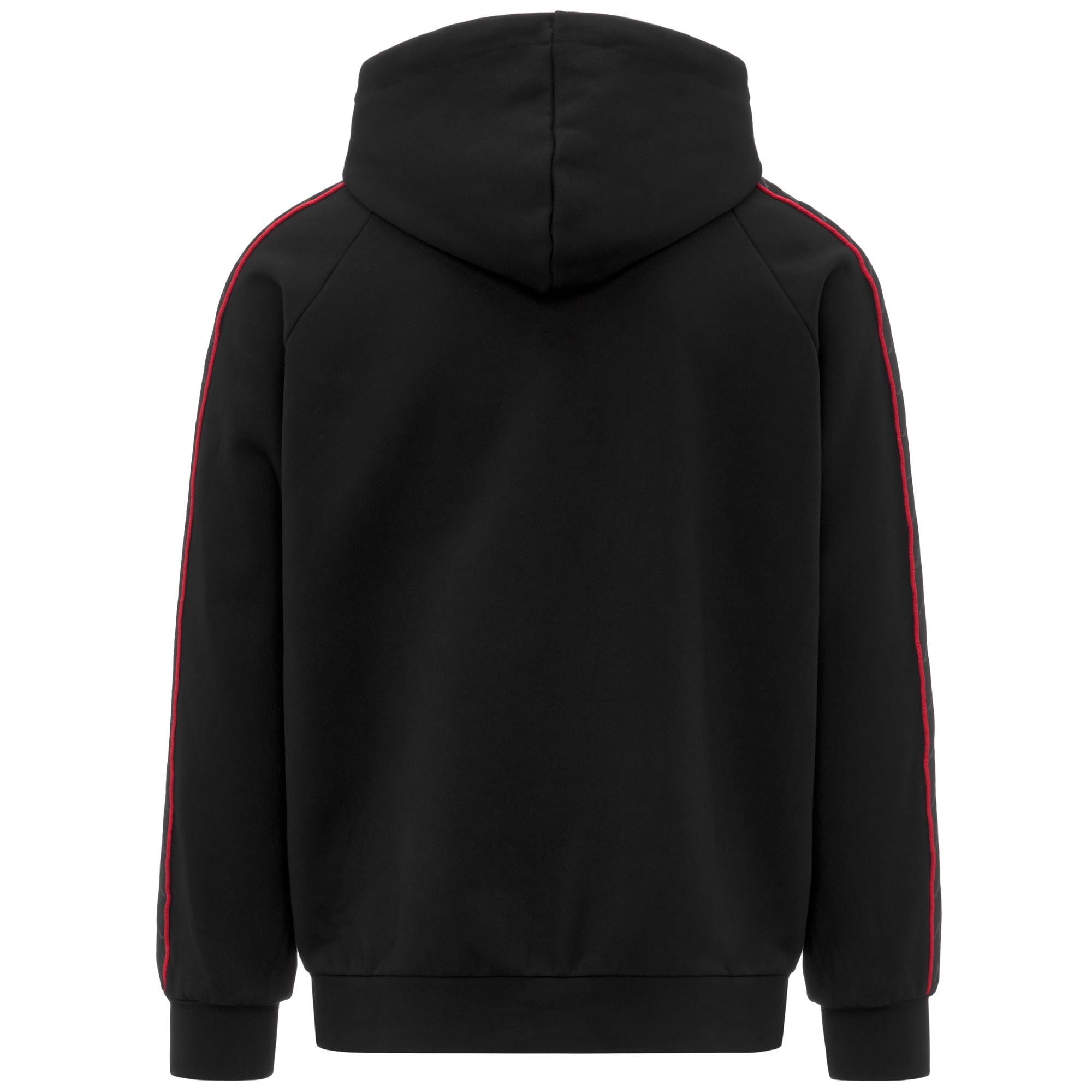 mero8488 Fleece Man 222 BANDA MADISON 2 Jumper BLACK - RED RACING - WHITE