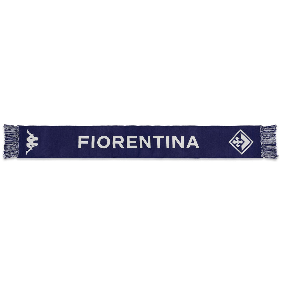 Blue grey Unisex Knitted Scarf with Logo and Team Patch 01