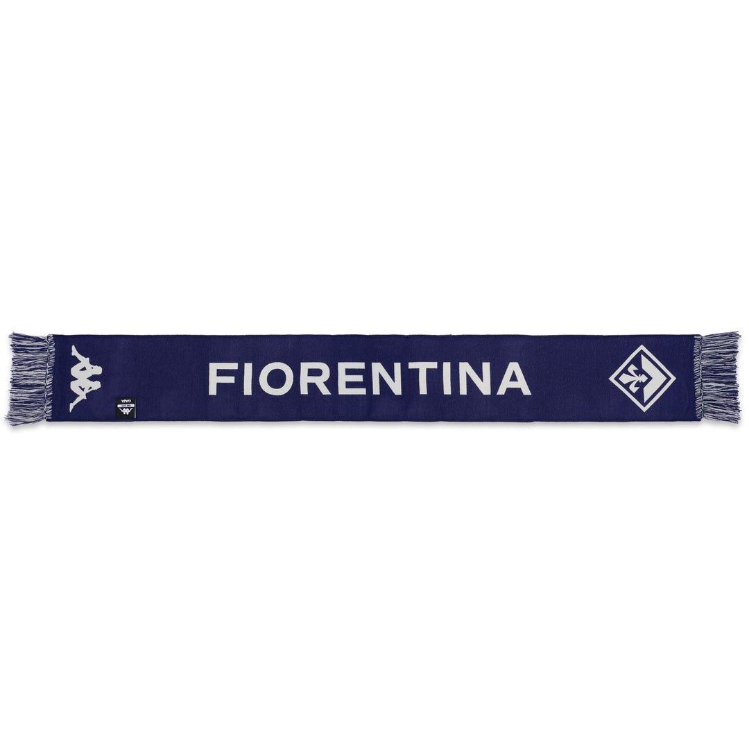 Écharpe tricotée unisexe bleue ACF Fiorentina main