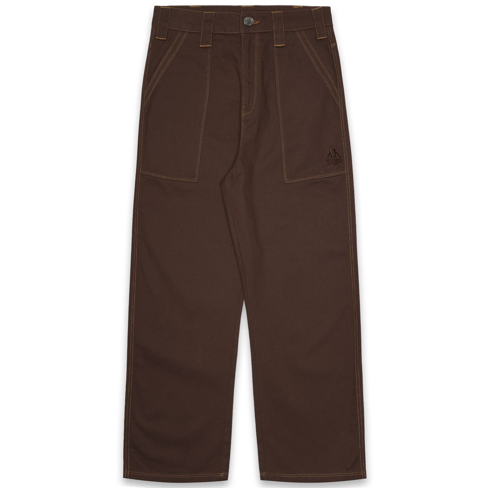 Pantaloni cargo da uomo marroni, vestibilità comoda 02