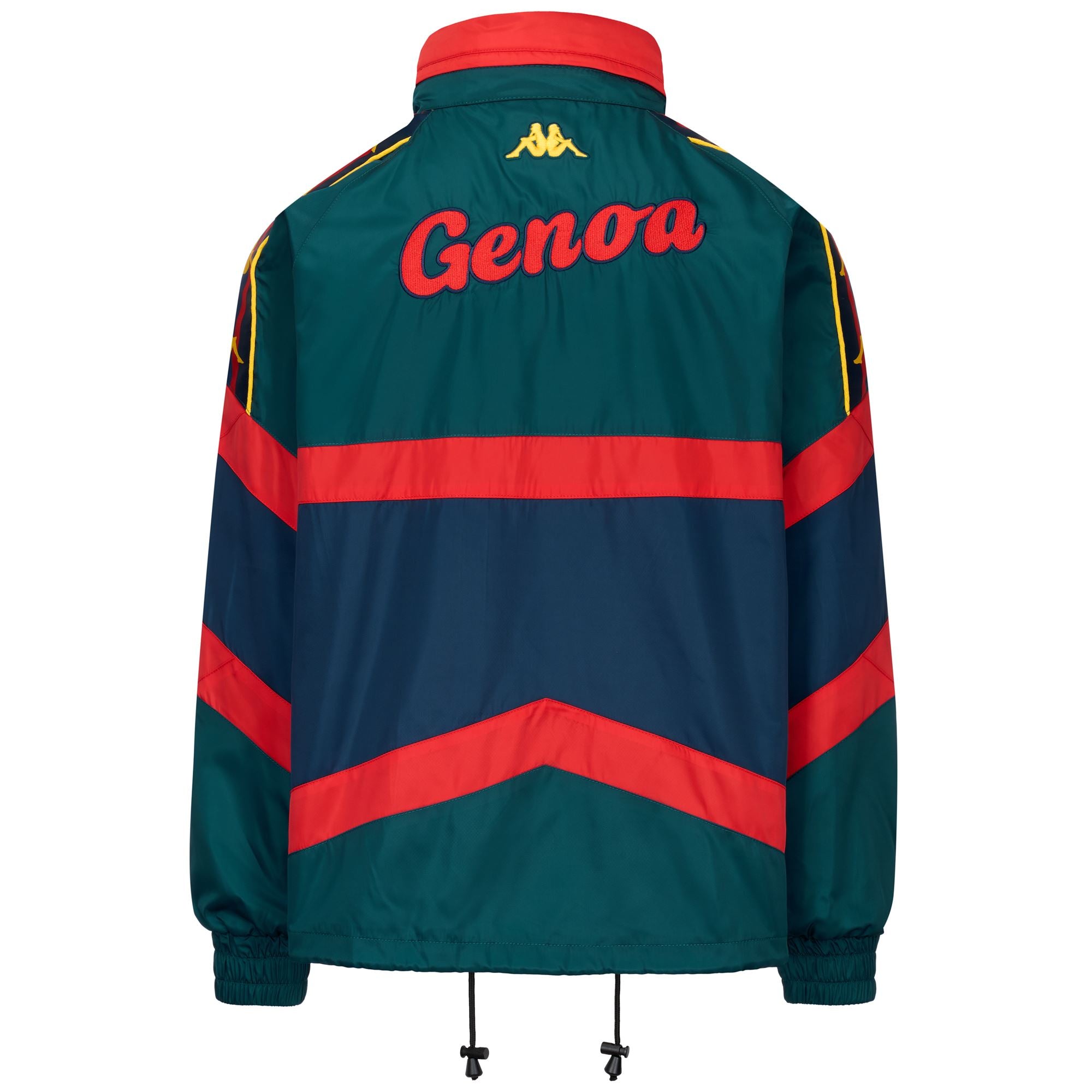 Jackets Man ASERTO GENOA Mid Green Petrol-Red Blaze-Blue Dk-Yellow