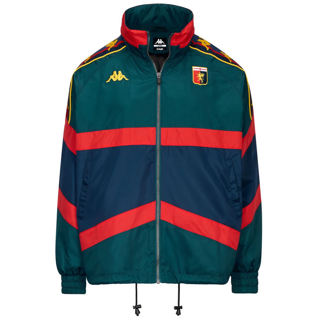 Green Men's Oversize Fit Genoa CFC Soccer Jacket in Twill Fabric 01