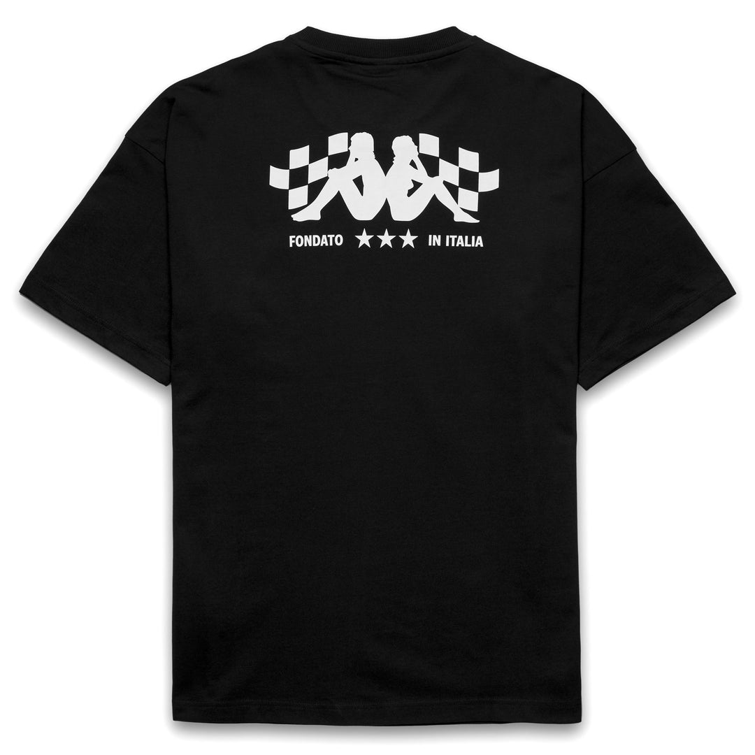 T-shirt sportiva da uomo nera, vestibilità comoda main