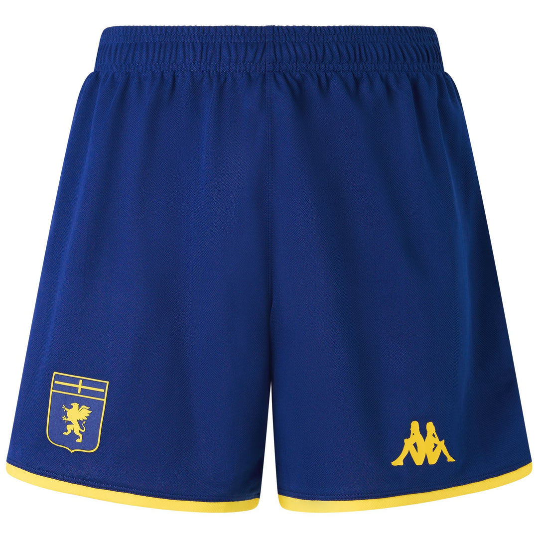 Men's Blue Genoa Football Shorts in Jacquard Fabric 01