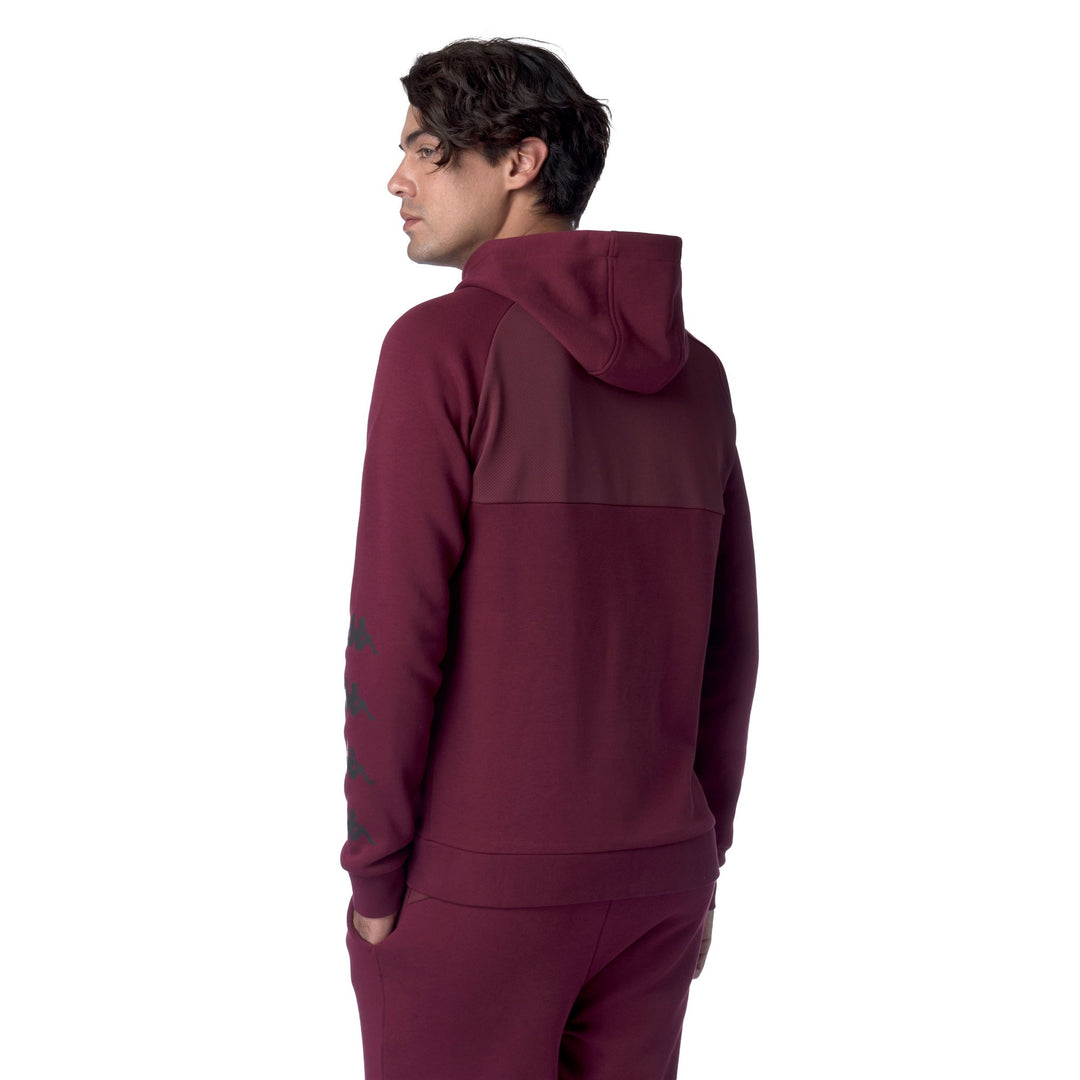 Red Men's Brushed Fleece Jumper with Zip and Pockets main