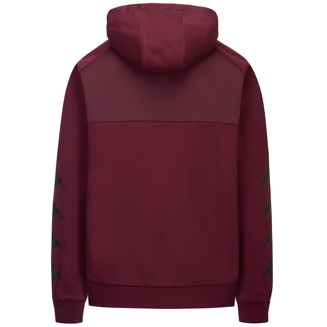 Red Men's Brushed Fleece Jumper with Zip and Pockets main