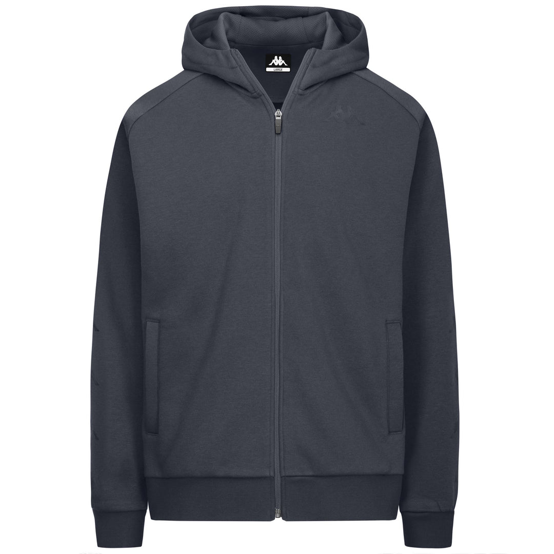 Grey Men's Fleece Jumper with Zipper and Pockets main