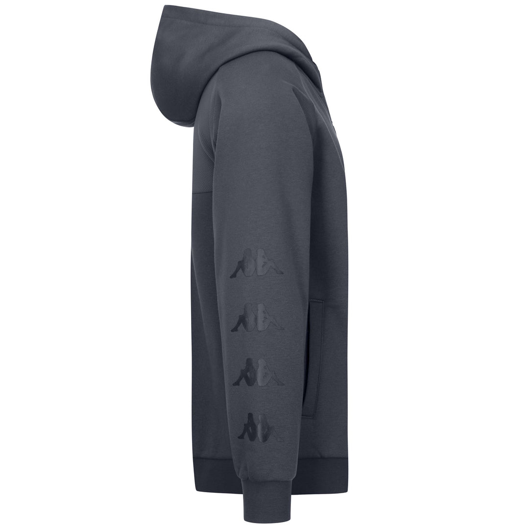 Grey Men's Fleece Jumper with Zipper and Pockets main