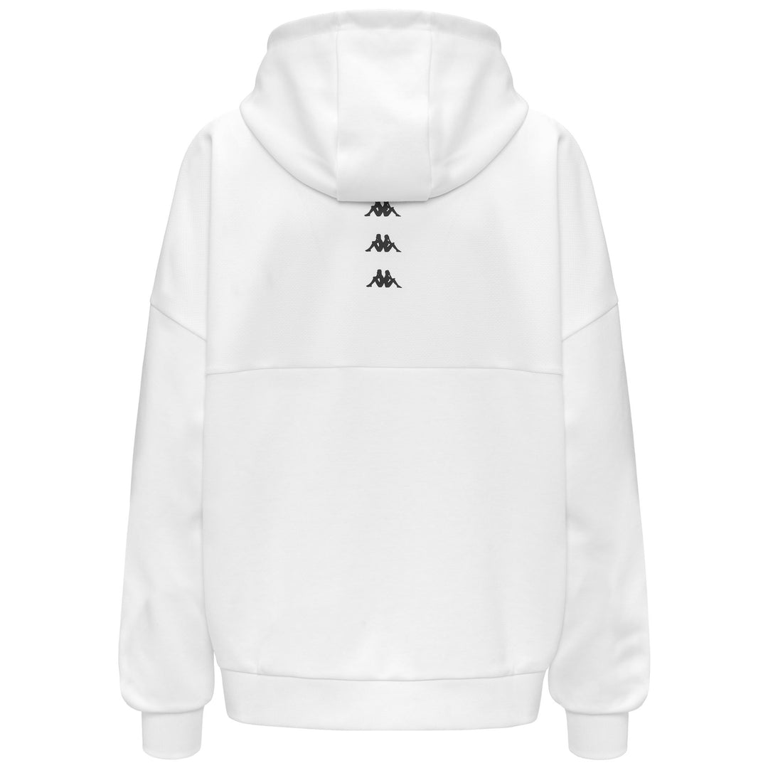 White Women's Oversize Fleece Hoodie for Training main