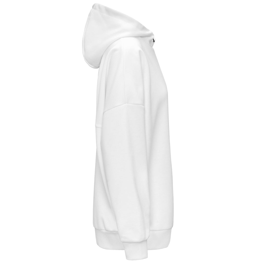 White Women's Oversize Fleece Hoodie for Training main