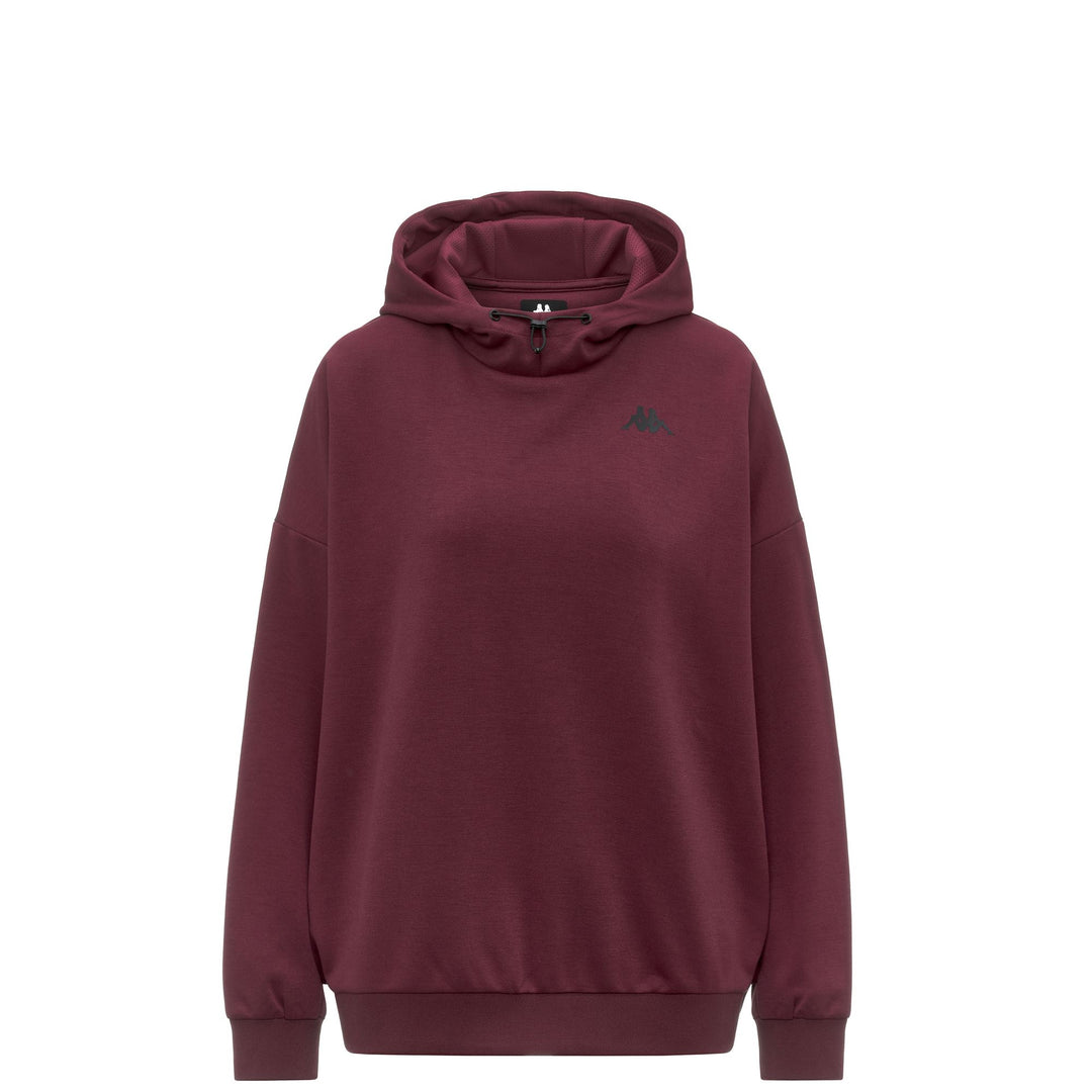 Red Women's Oversized Fleece Hoodie with Side Pockets main