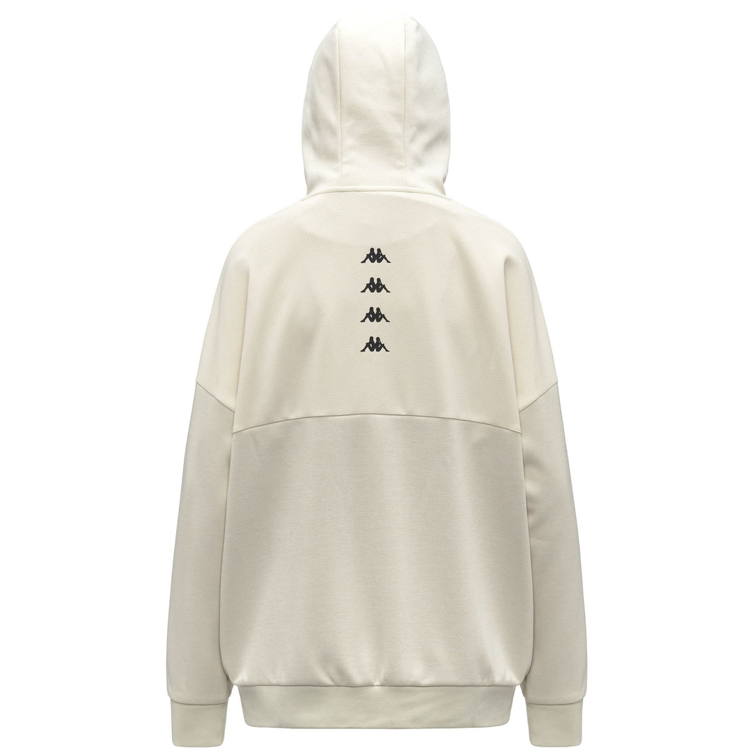 White Women's Oversized Fleece Hoodie with Pockets main