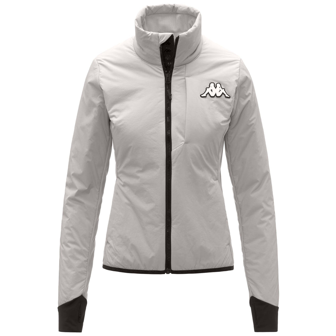Beige women's Mid Padded Jacket with Water Protection main