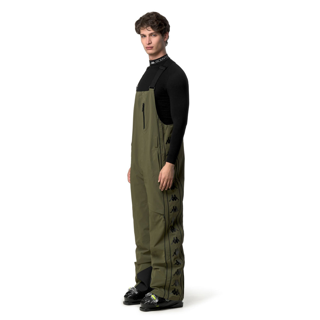 Green Men's Regular Fit Ski Trousers with Waterproof Protection main