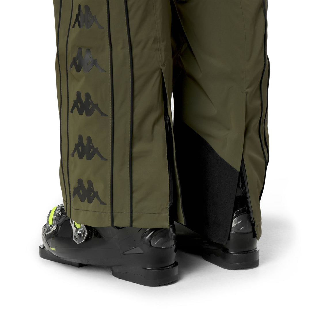 Green Men's Regular Fit Ski Trousers with Waterproof Protection main