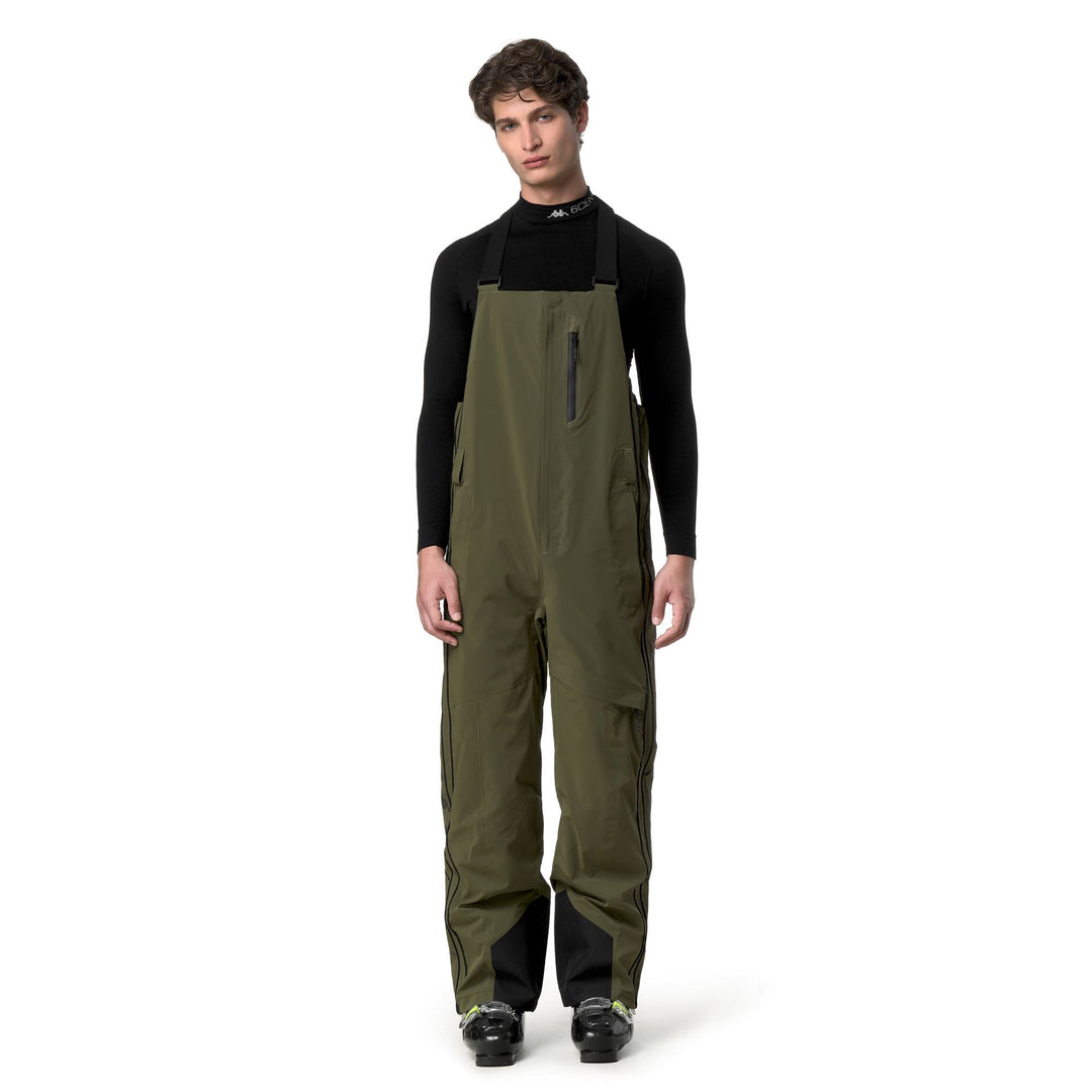 Green Men's Regular Fit Ski Trousers with Waterproof Protection 01
