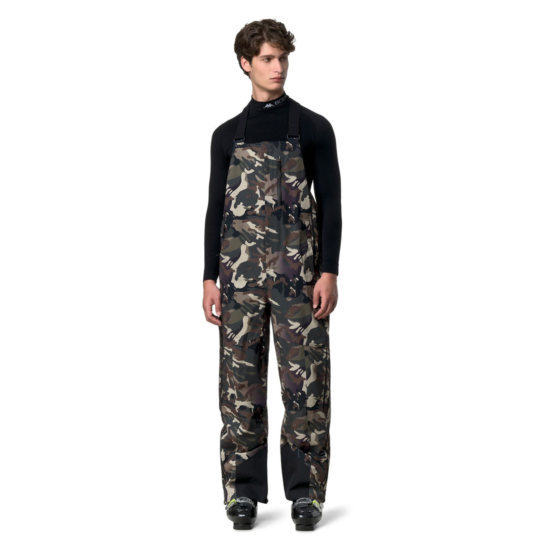 Green Men's Ski Pants with Waterproof Protection and Insulation 01