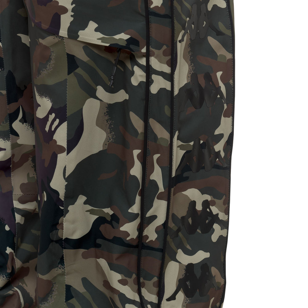 Pantalon de ski imperméable et isolé pour homme, vert, avec bretelles réglables main