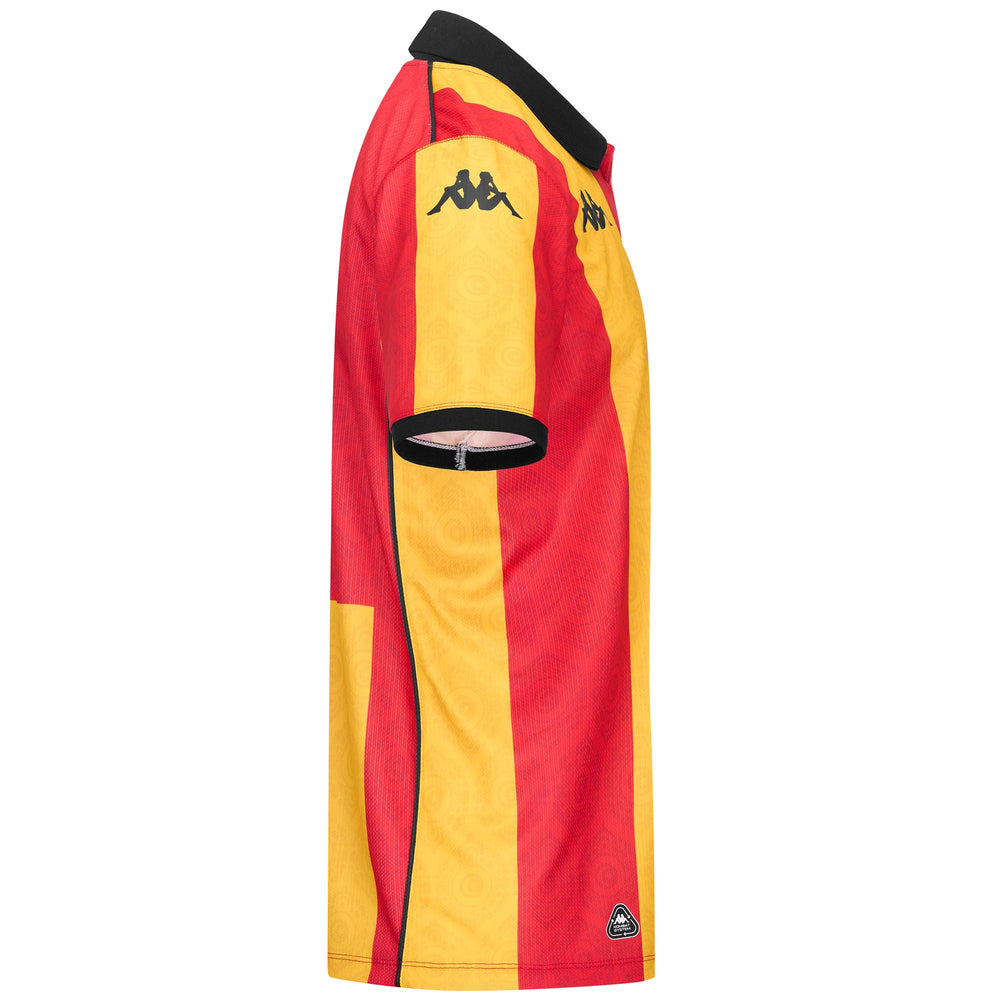 Maglia da gioco attiva da uomo rosso-gialla con tecnologia Hydro-Way 02