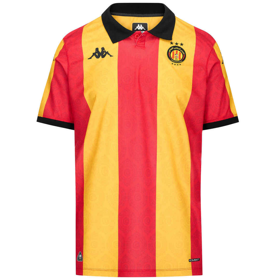 Maglia da gioco attiva da uomo rosso-gialla con tecnologia Hydro-Way 01