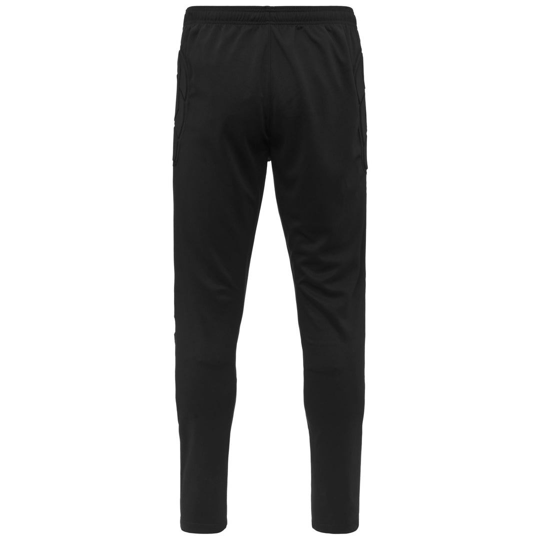 Pantalones de portero negros de corte ajustado para hombre con paneles acolchados main