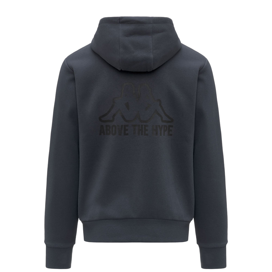 Giacca in pile grigio da uomo con zip e logo main