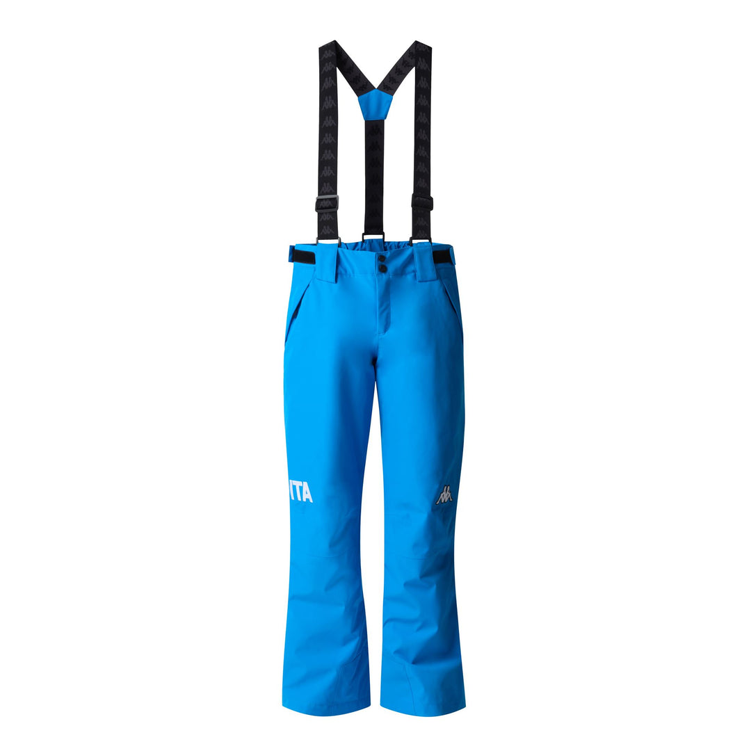 Blue Kid's Unisex Regular Fit Padded Sport Trousers with Waterproof Protection 01