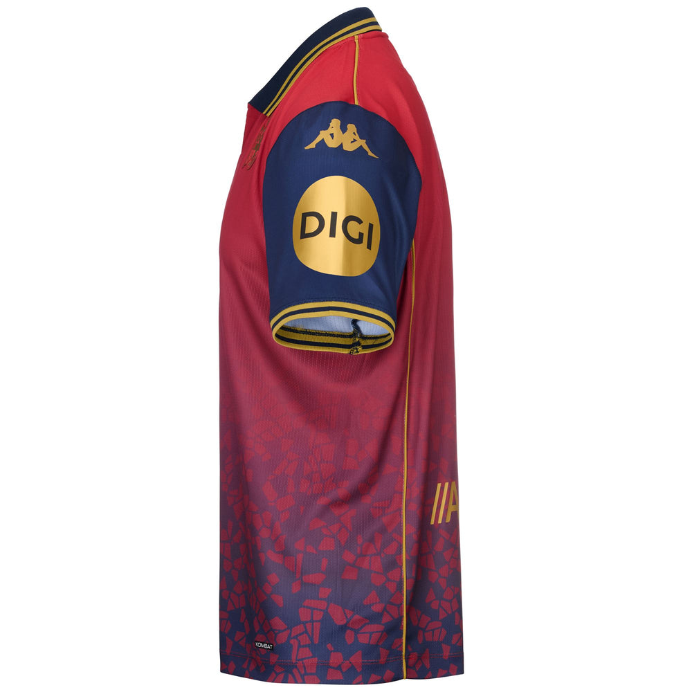 Maglia sportiva da uomo rossa e blu con protezione Hydro-Way 02