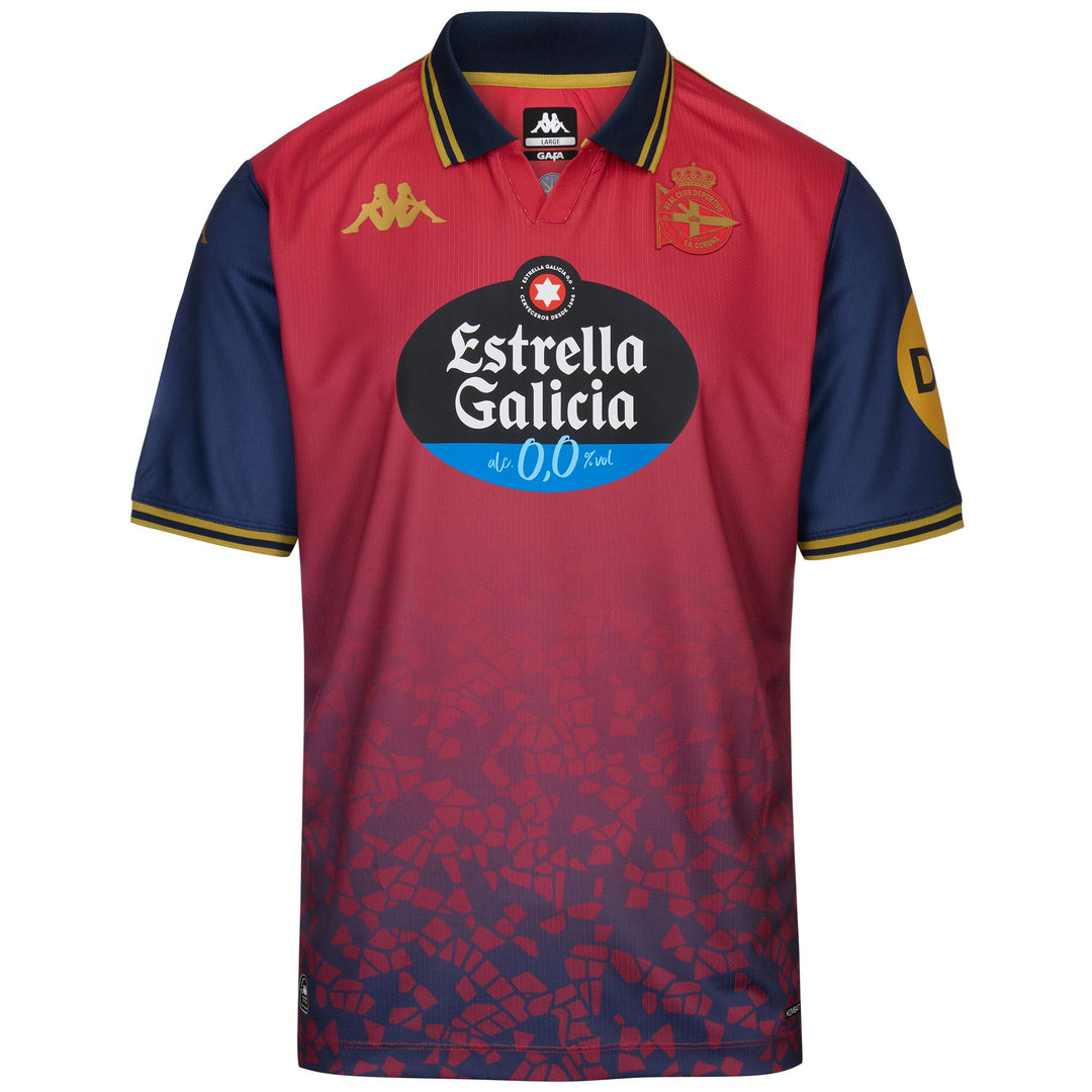 Red Men's Deportivo de La Coruña Football Shirt in Recycled Fabric 01