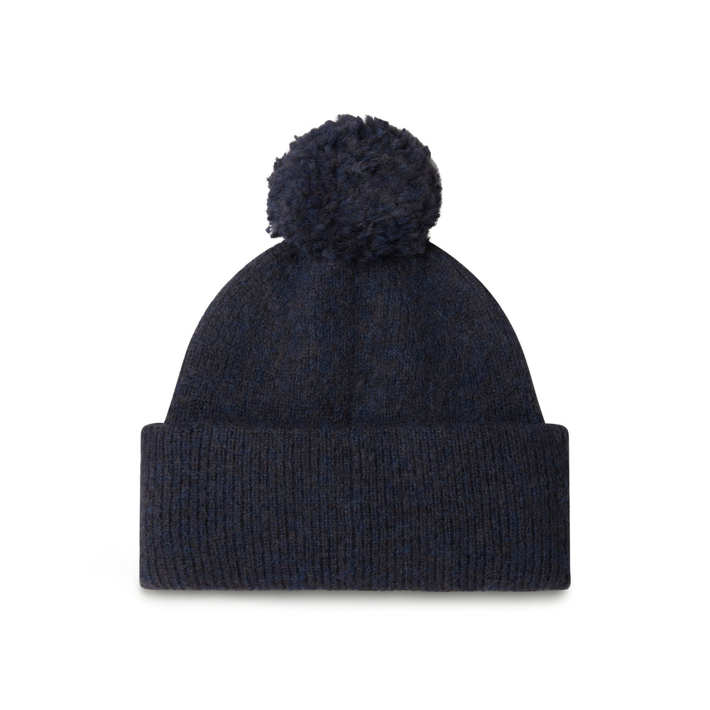Blue Unisex Acrylic Knit Hat with Polar Lining 02