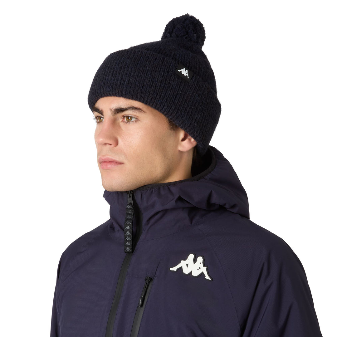 Blue Unisex Acrylic Knit Hat with Polar Lining main