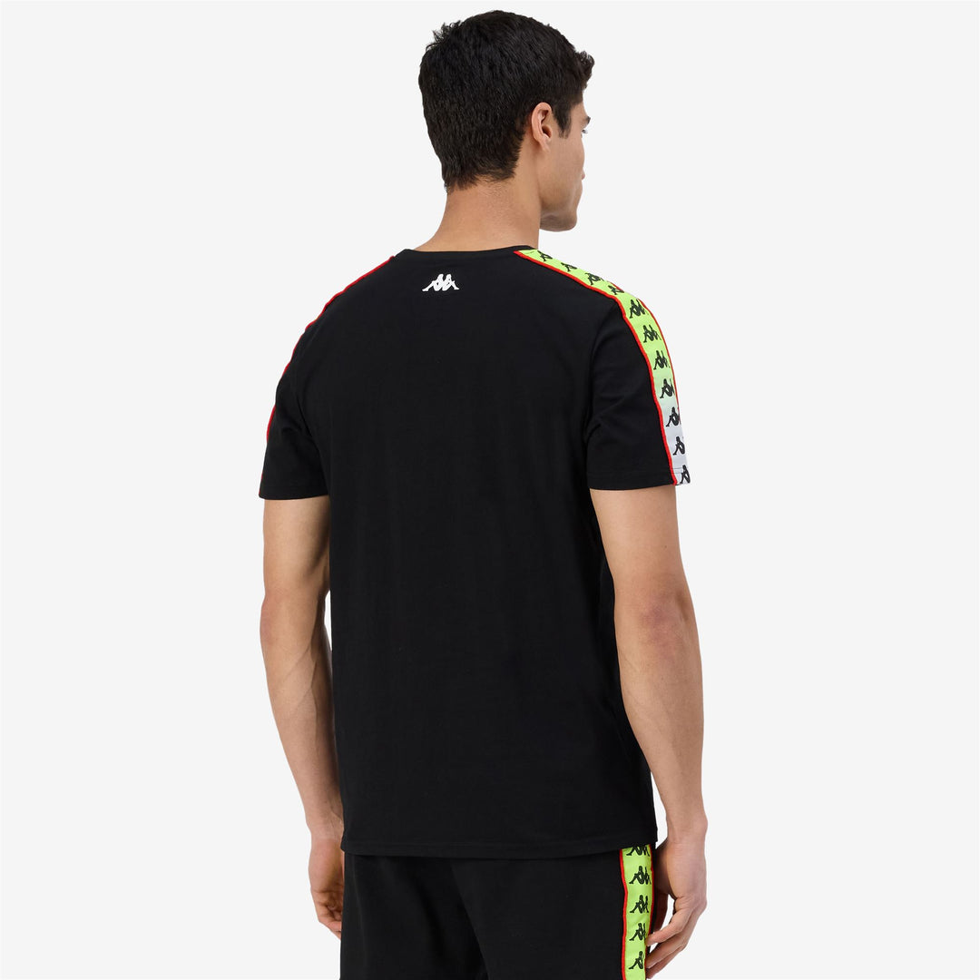 Black Men's VR46 Travel Cotton T-Shirt for Motorcycling main