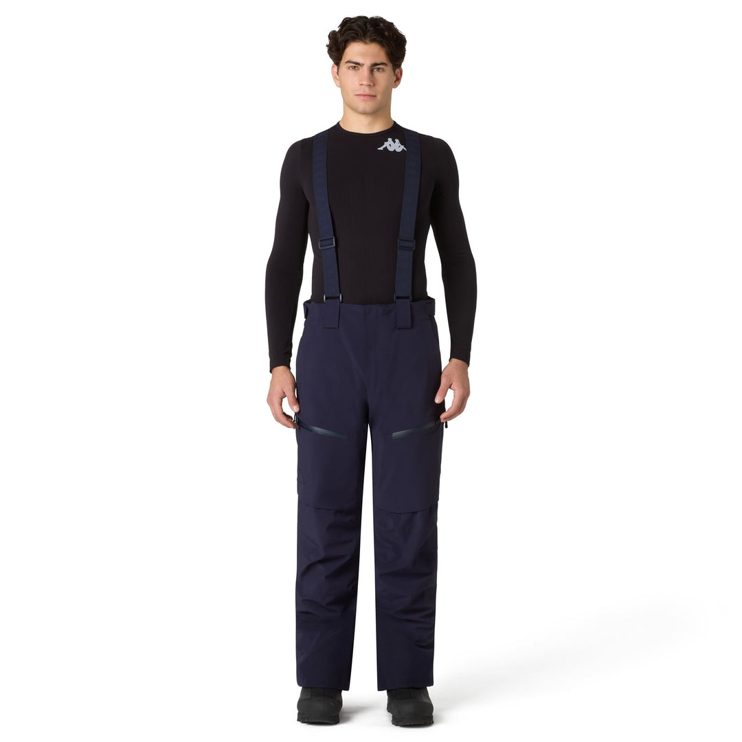 Blue Men's Insulated Ski Trousers with Waterproof Fabric main