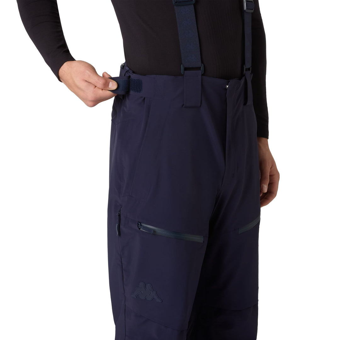 Blue Men's Insulated Ski Trousers with Waterproof Fabric main