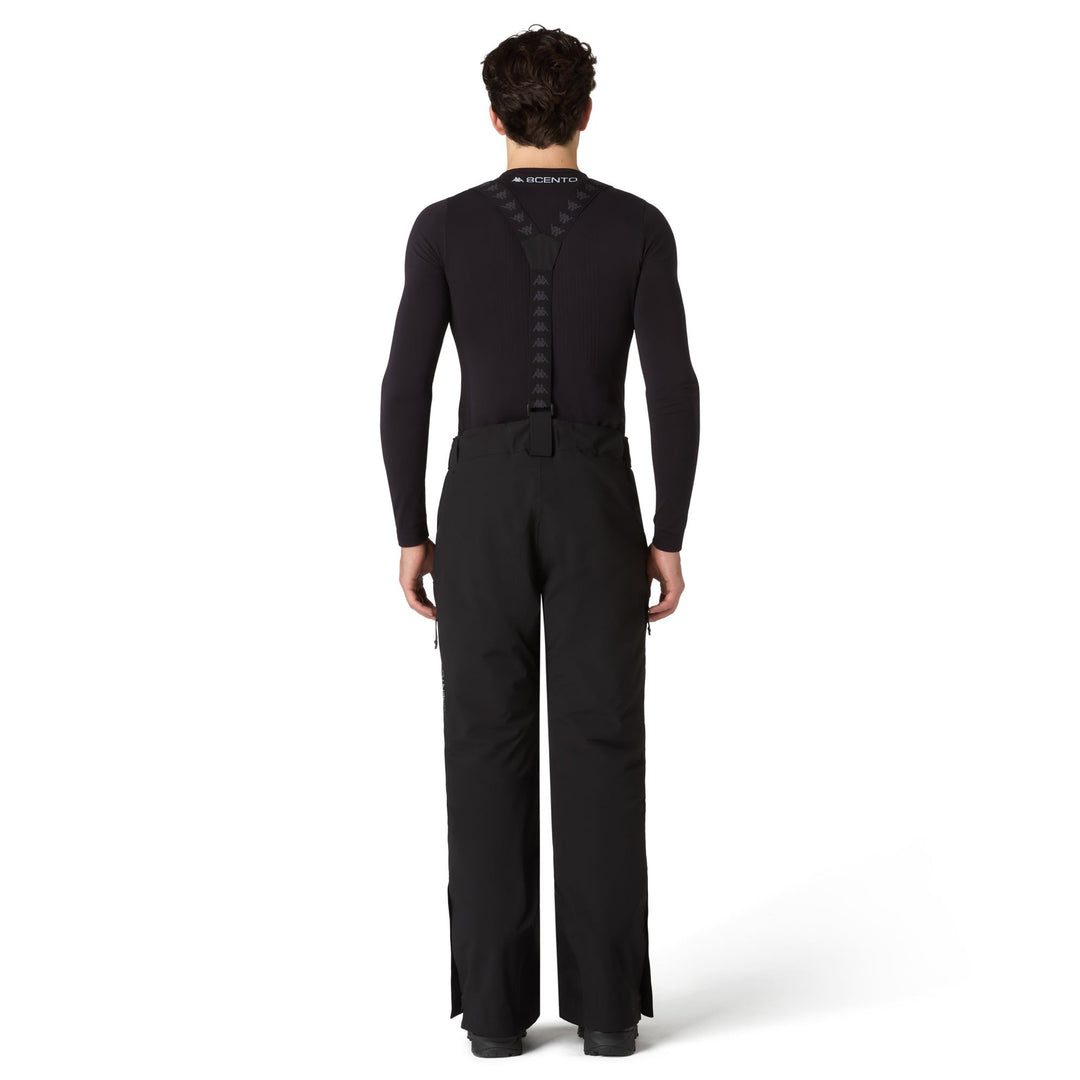 Black Men's Slim Fit Insulated Ski Pants with Waterproof Protection main