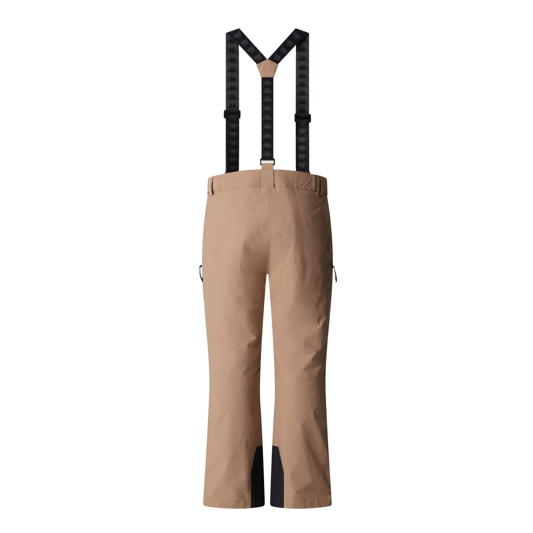 Beige Men's Slim Fit Ski Pants with Insulation main