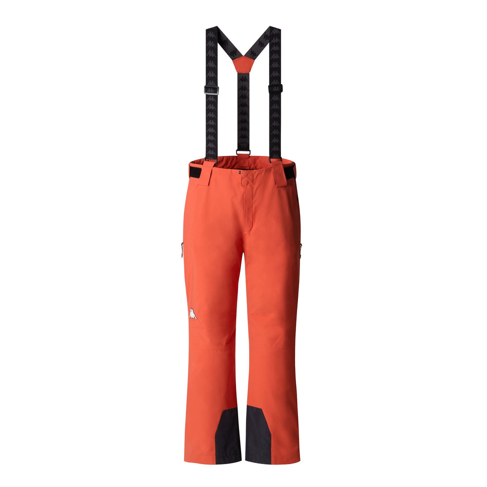 Orange Men's Slim Fit Insulated Ski Pants with Waterproof Protection 02