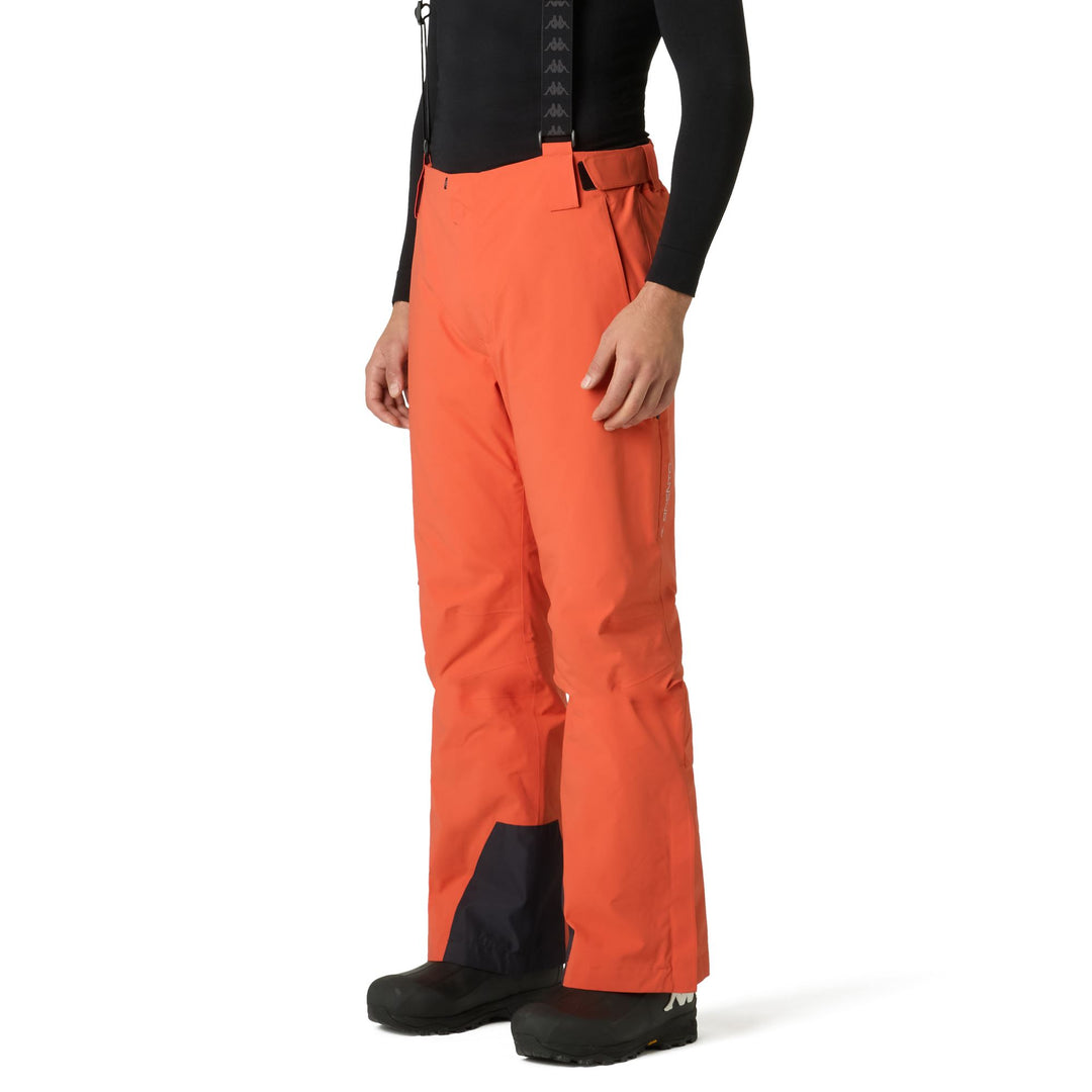 Orange Men's Slim Fit Insulated Ski Pants with Waterproof Protection 01