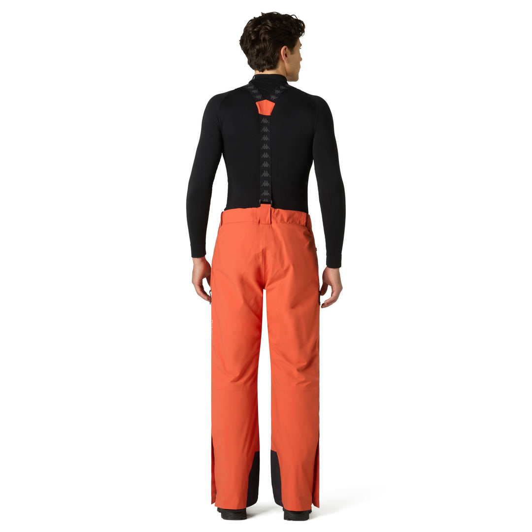 Orange Men's Slim Fit Insulated Ski Pants with Waterproof Protection main