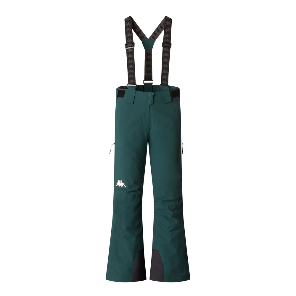 Blue Women's Slim Fit Insulated Ski Trousers with Snow Gaiters 02