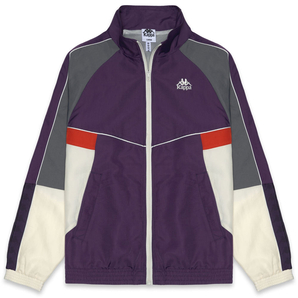 222 BANDA OZZY - Fleece - Jacket - Man - Violet Anil-Grey Charcoal-White Natural 02