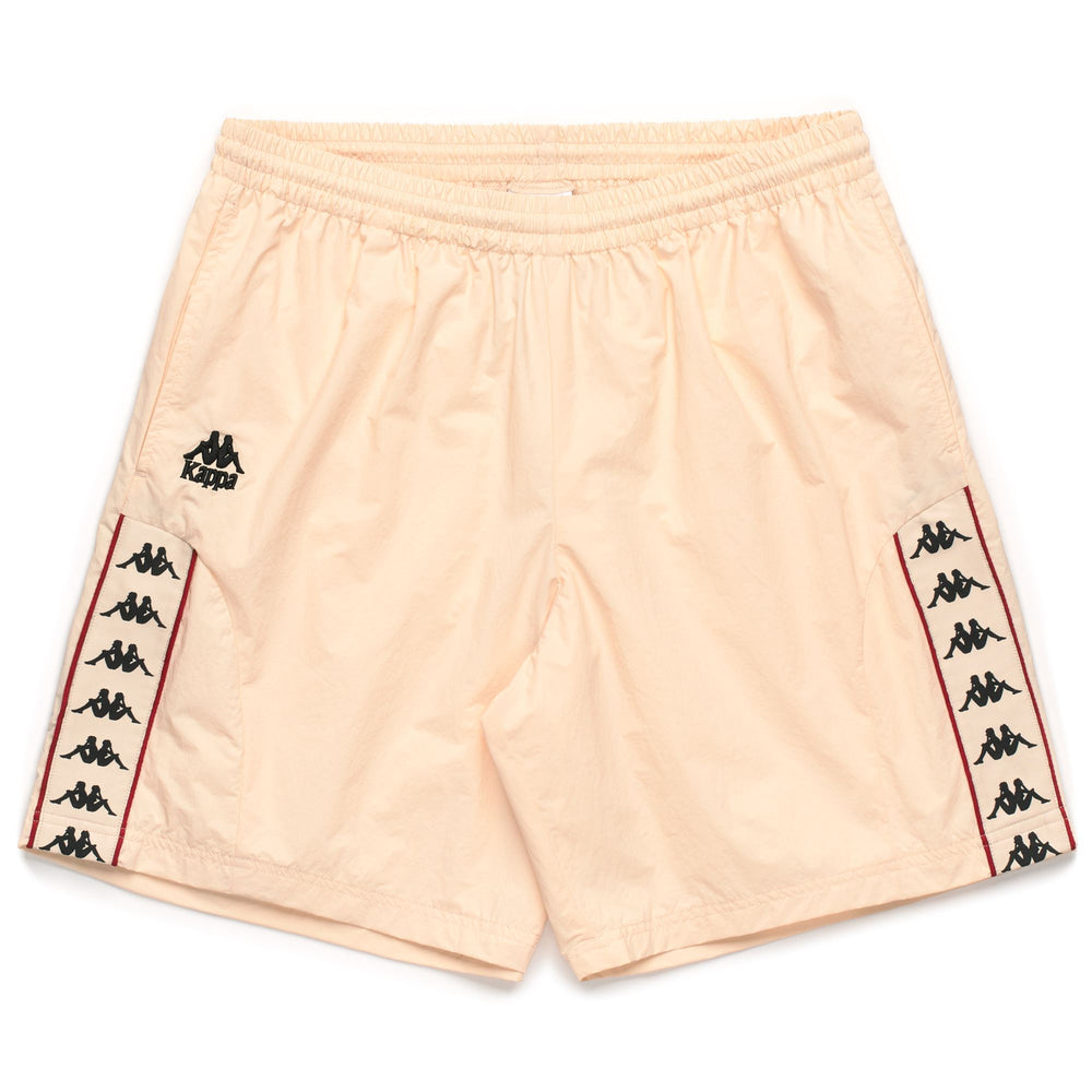 Beige Men's Comfort Fit Sportswear Shorts with Breathable Mesh Inserts 02