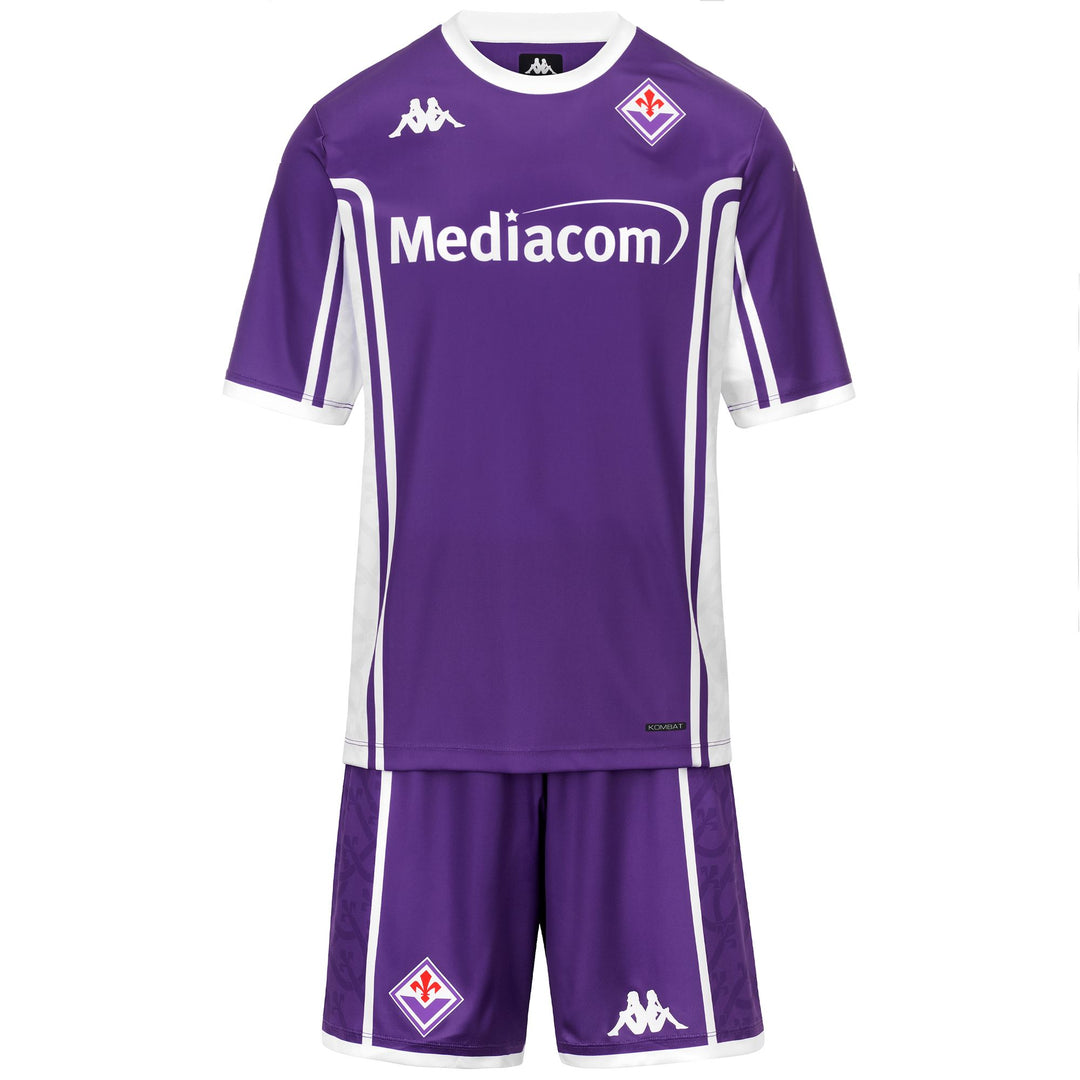 Violet boys' Fiorentina Replica Game Set with Shorts and T-Shirt 01