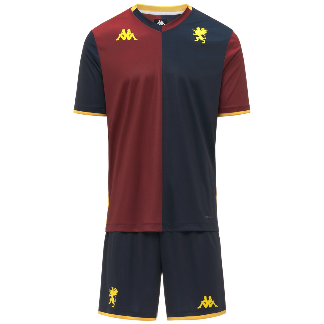 Red and Blue Men's Genoa KOMBAT™ Shorts and T-Shirt Set 01